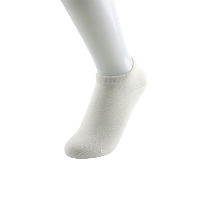 Combed cotton plain hand stitching female boat socks