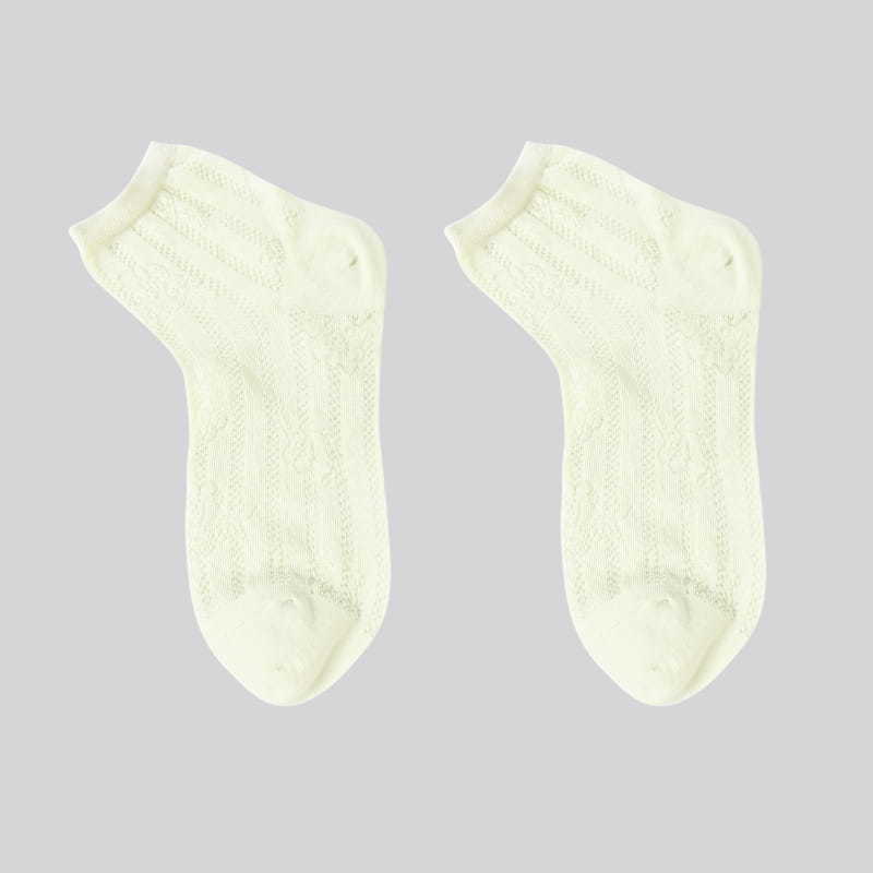 Hemp antibacterial and deodorant thin rose hidden flower female casual socks
