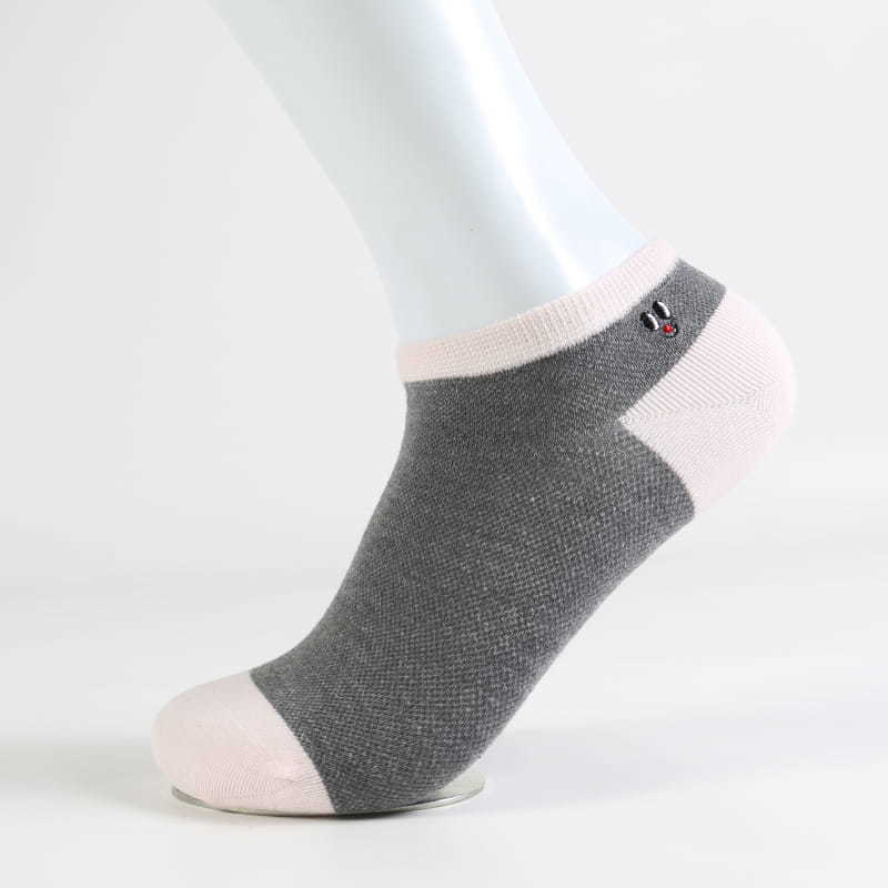 New design breathable lady cotton high quality fashion dress ankle socks