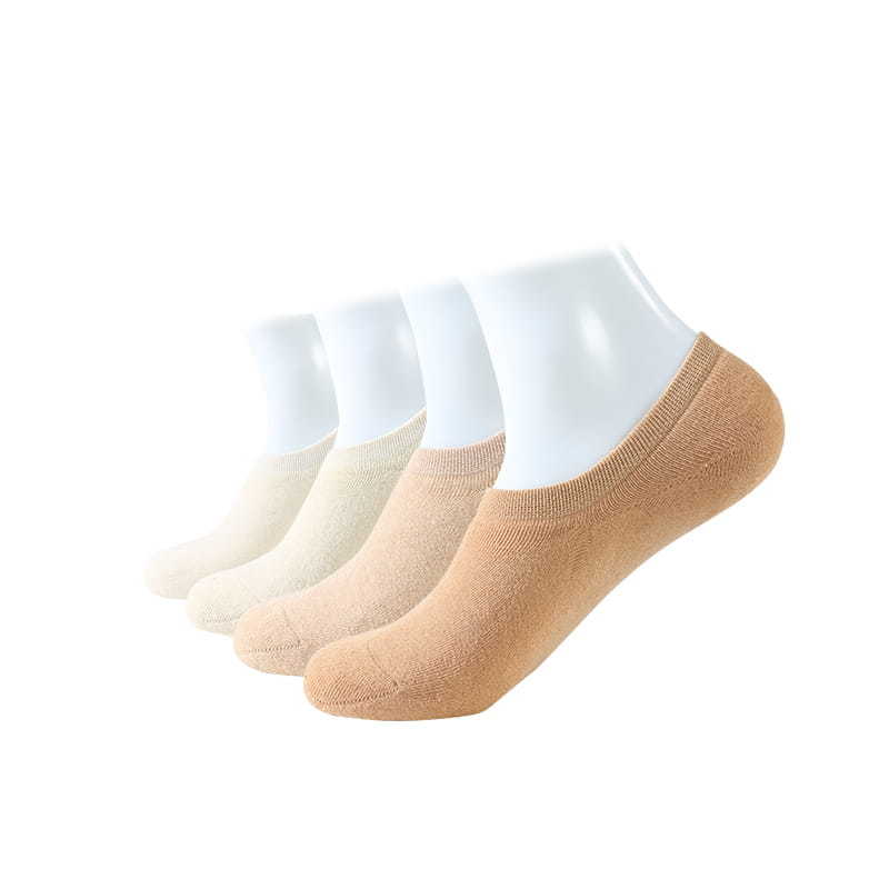 Natural colored cotton 200 needle loops with women socks