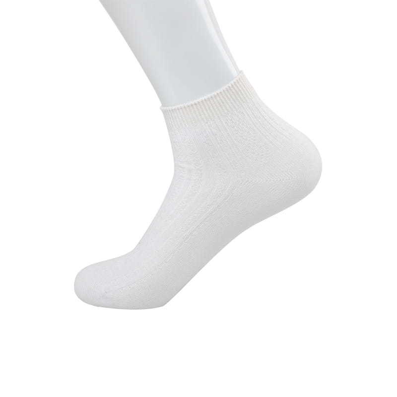Casual comfort double needle female cotton socks skein silk hand sewing cotton boat socks