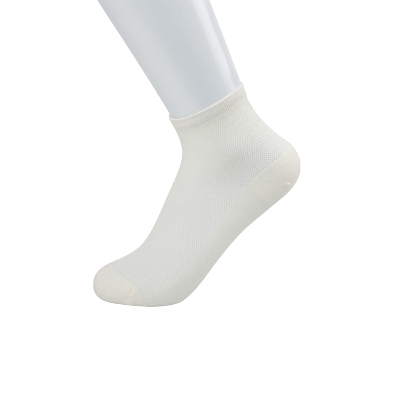 Ultra-thin combed cotton nylon aurethane color half mesh hand-sewn casual women's socks