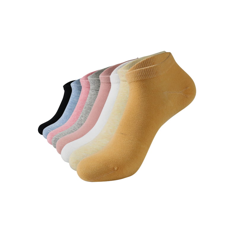 Hot sale high quality breathable soild candy women ankle colorful socks