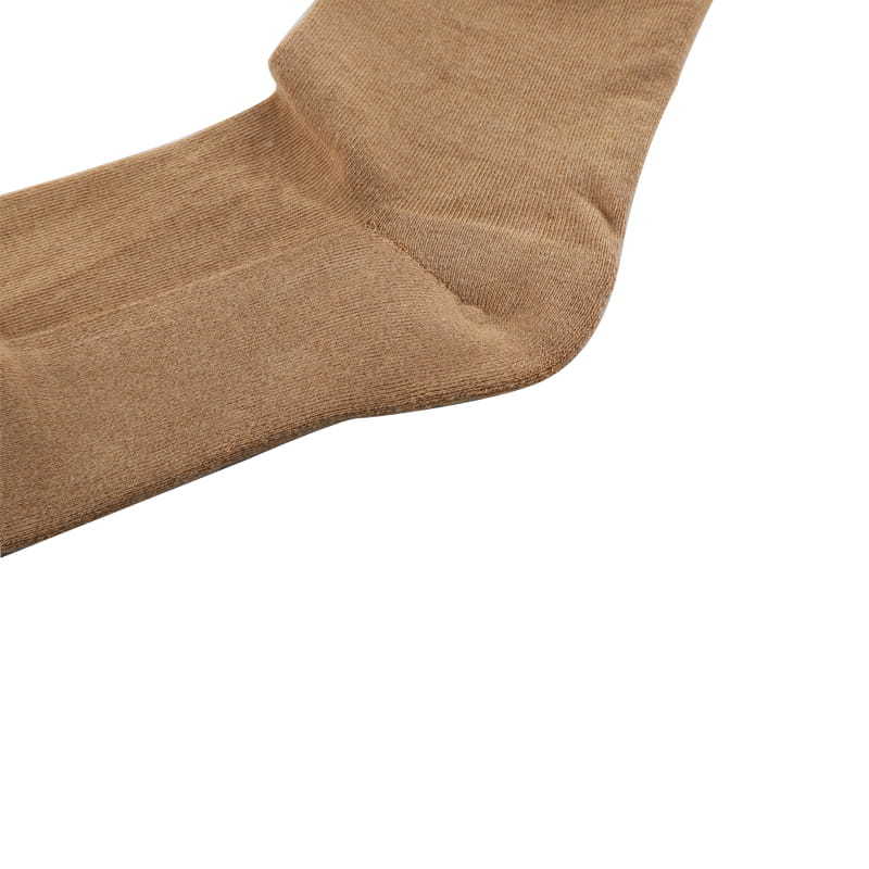 Soft natural colored cotton casual women's socks