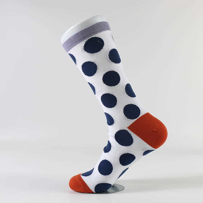 New Product Factory Design Fashion Retro Wave Polka Dot Cotton Socks
