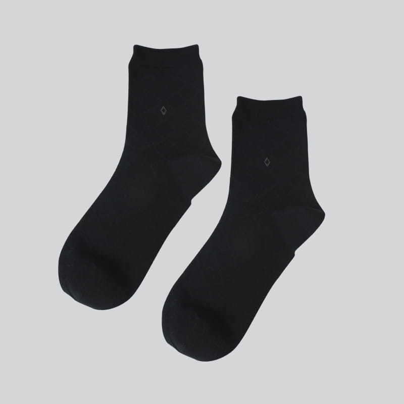 Combed cotton thickening autumn and winter notes pattern hand-sewn men's socks