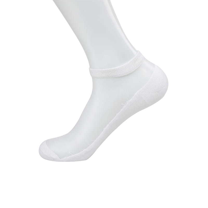 Thin nylon cotton bottom crystal silk stockings Massage non-slip men's boat socks