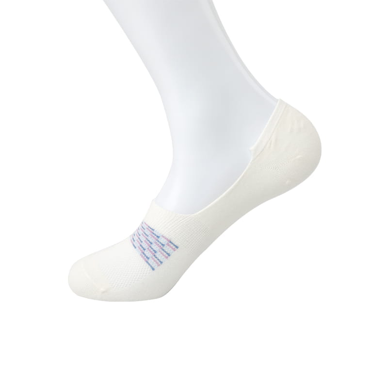 Combing cotton quilted hand-sewn multi-color lines Foot mesh 1 time forming men's socks