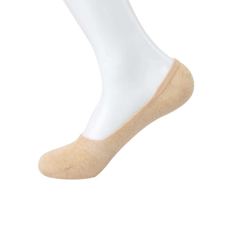 Comfortable natural colored cotton yarn breathable moisture-absorbing socks