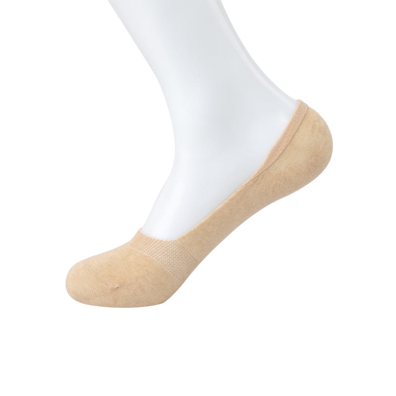 Comfortable natural colored cotton yarn breathable moisture-absorbing socks