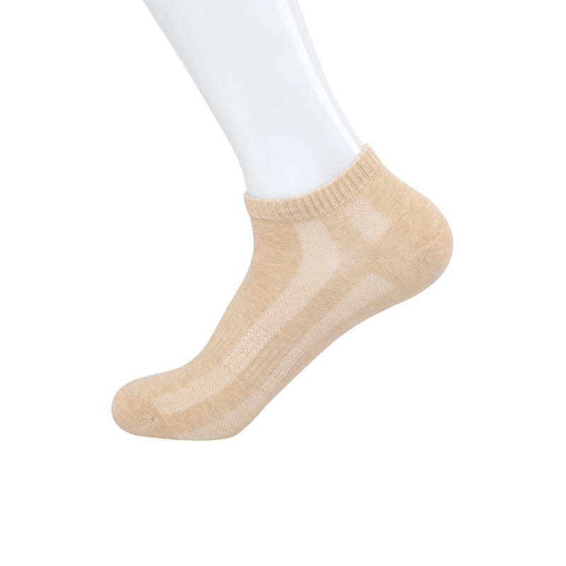 Casual comfort Natural soft colored cotton Breathable moisture-absorbing boat socks