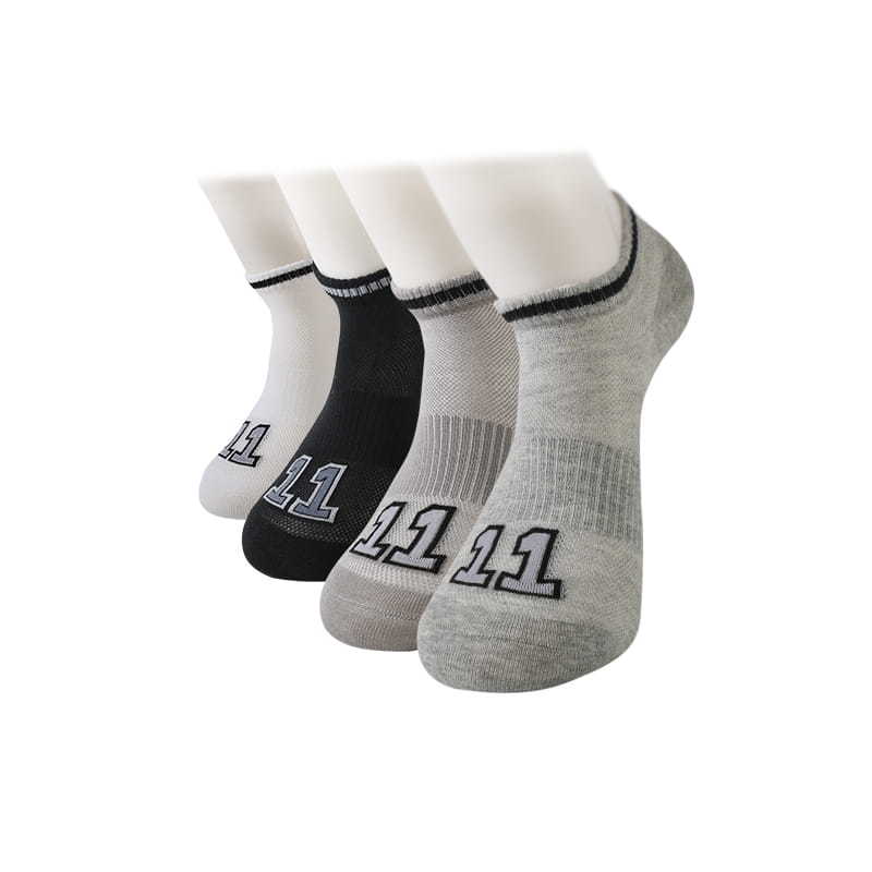 Thin mesh running sport combed cotton mens athletic ankle socks