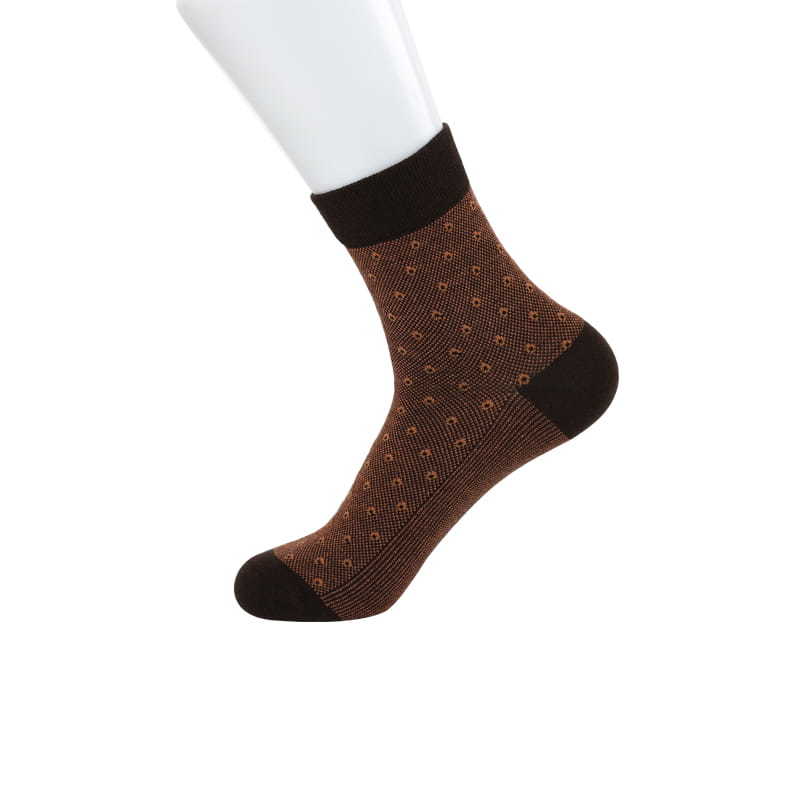 Casual and comfortable vertical strip men's business elite socks hand-stitched cotton socks