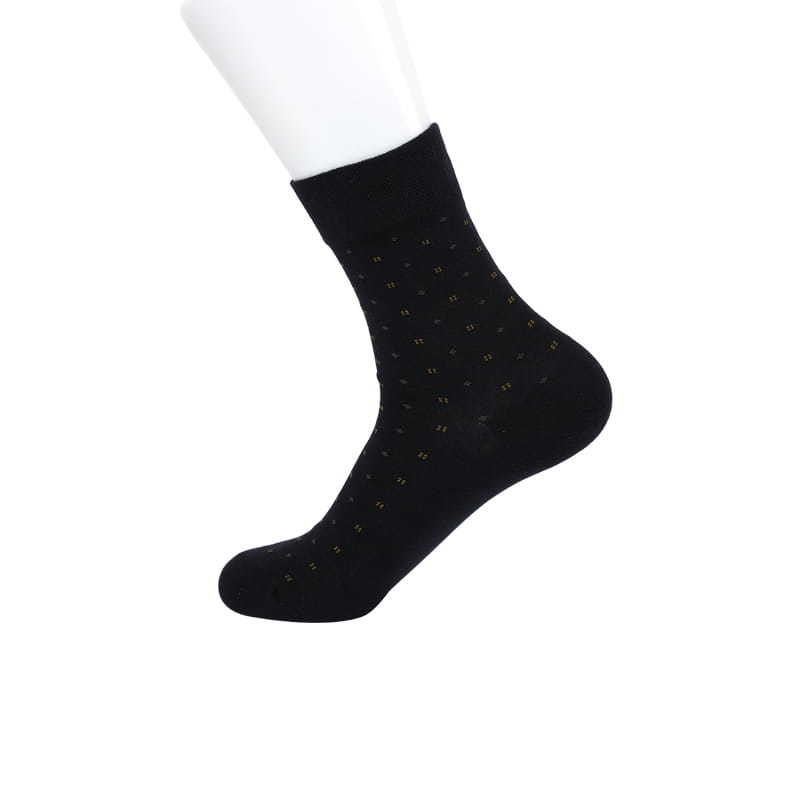 Casual loose cuff four-point small flower hand linking cotton men's socks