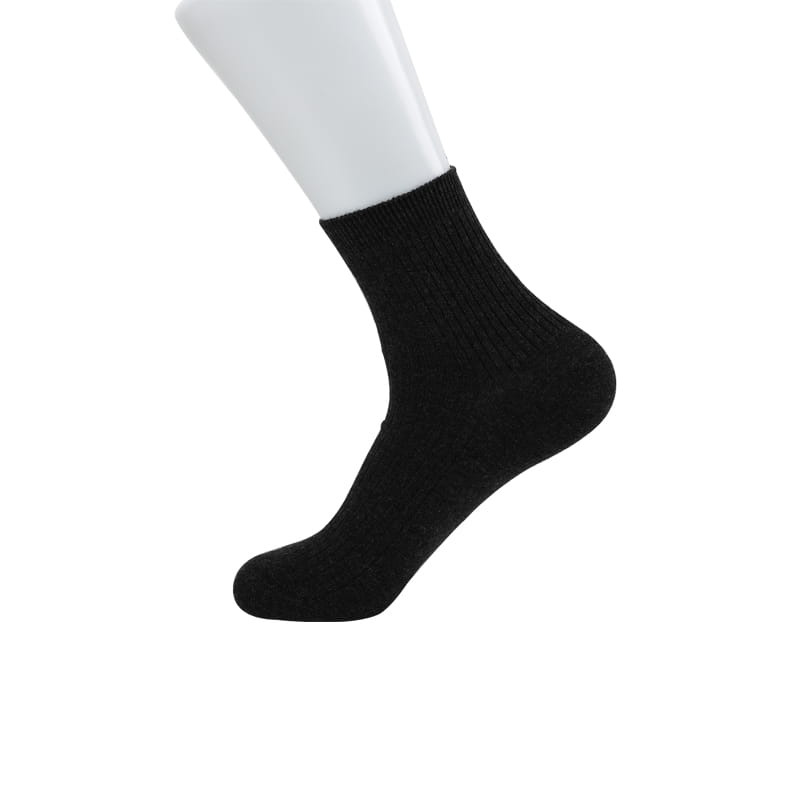 Comfortable double-needle men's socks Soft combed cotton hand-stitched men's socks