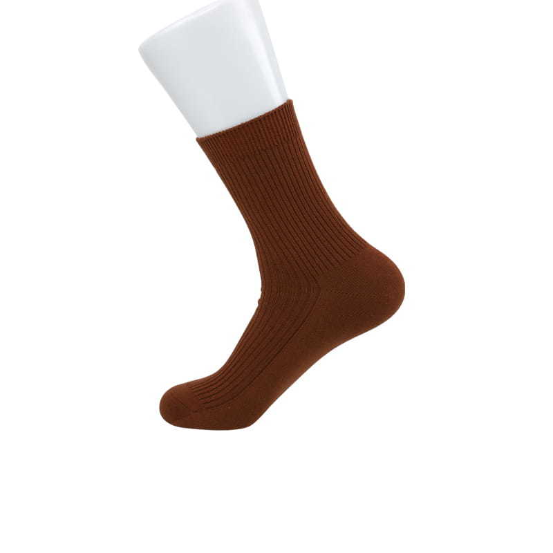 Comfortable double-needle men's socks Soft combed cotton hand-stitched men's socks