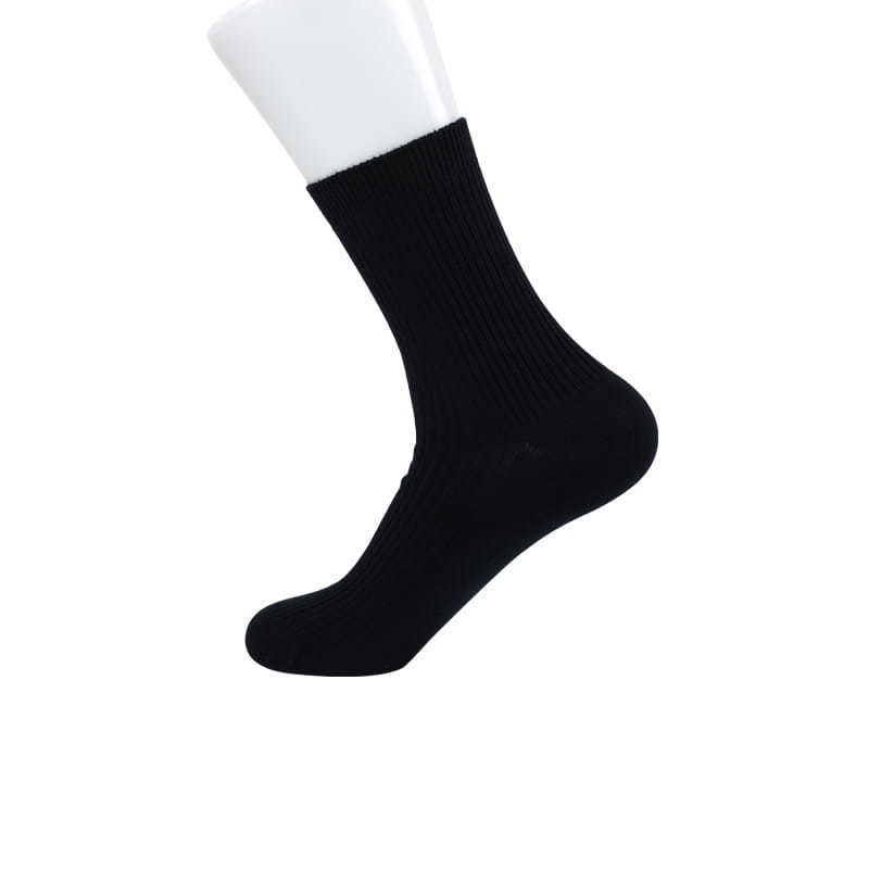 Comfortable double-needle men's socks Soft combed cotton hand-stitched men's socks