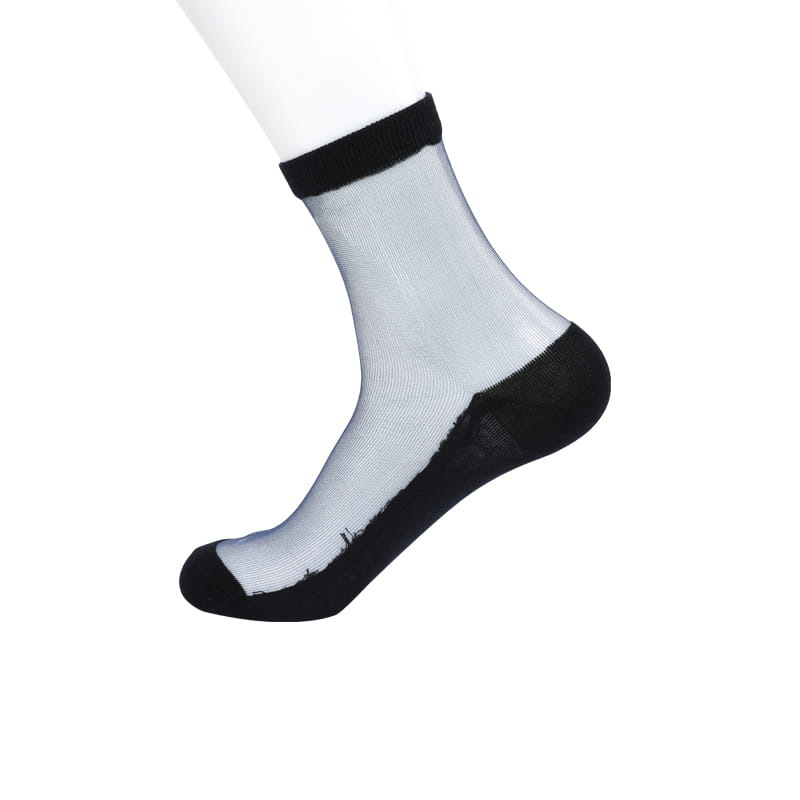 Casual men's nylon stockings cotton bottom anti-slip function thin men's socks
