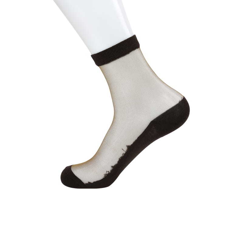 Casual men's nylon stockings cotton bottom anti-slip function thin men's socks
