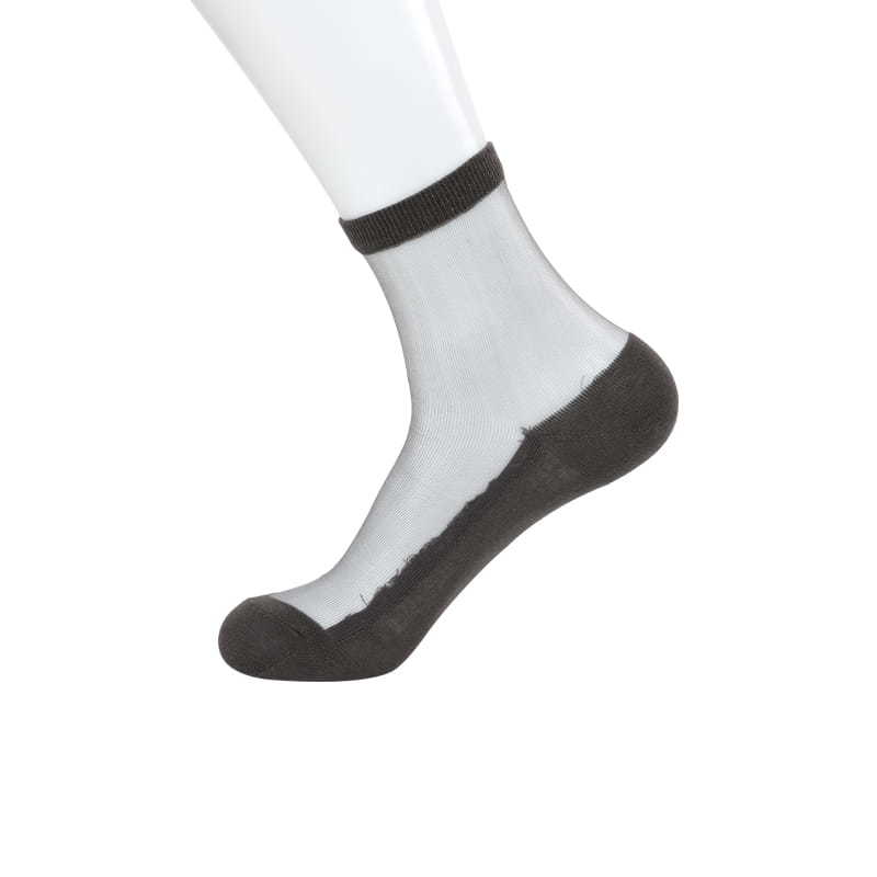 Casual men's nylon stockings cotton bottom anti-slip function thin men's socks