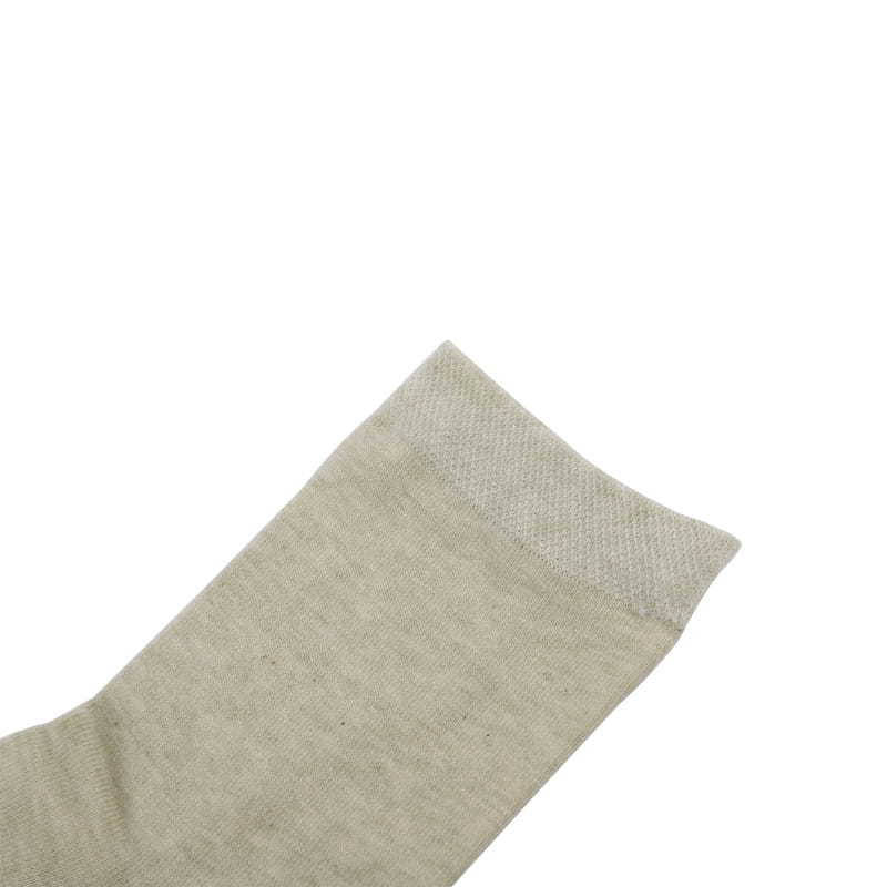 Natural color cotton breathable moisture-absorbing harmless thick hand-sewn cotton men's socks