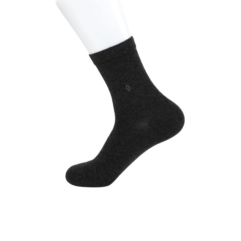Autumn and winter thickening combed cotton diamond flower hand sewing men's socks