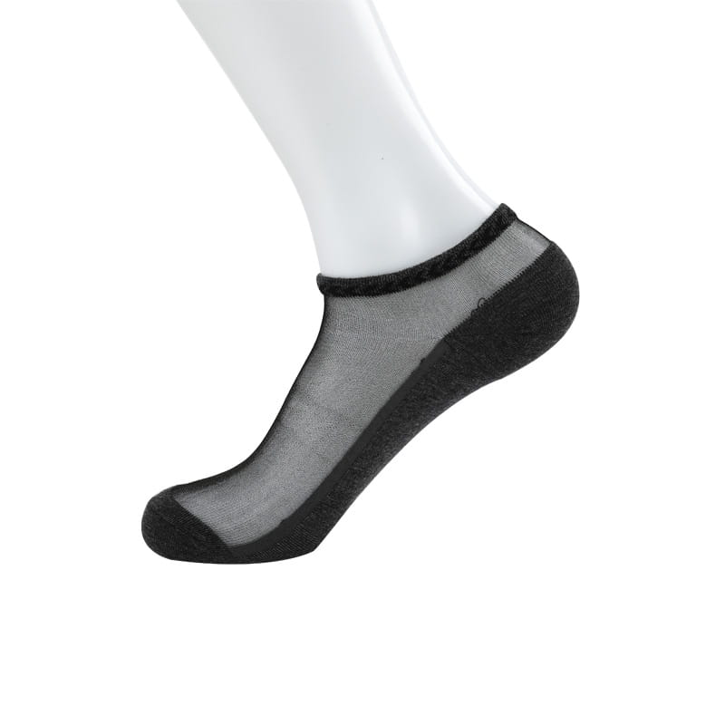 Fashion summer thin silk nylon crystal silk socks massage men ankle socks
