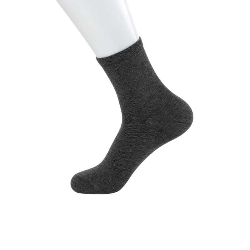 Bamboo fiber plain color cuff men's socks hand-sewn men's socks