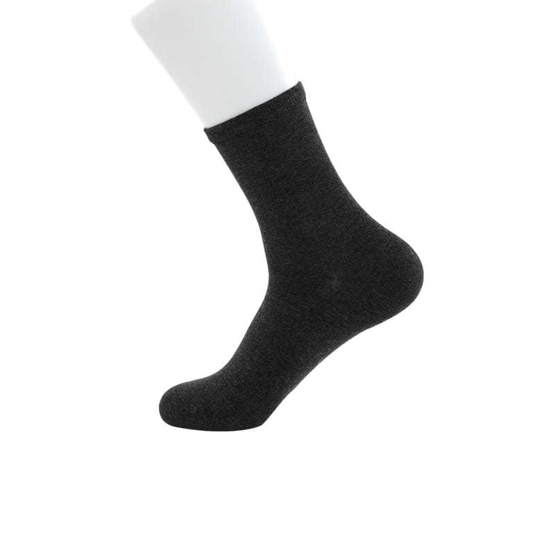 Bamboo fiber plain color cuff men's socks hand-sewn men's socks