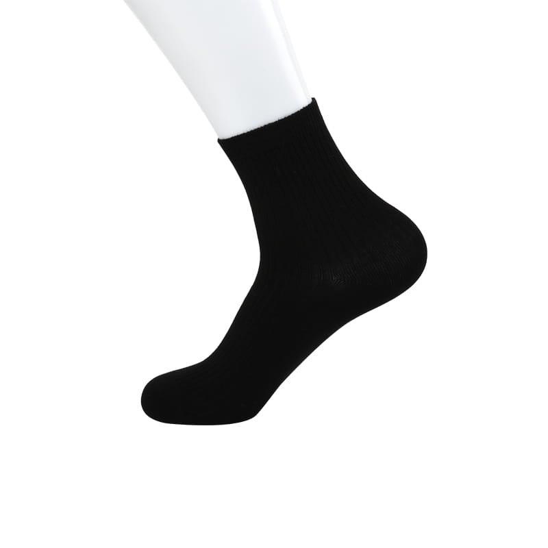 Soft spun silk high-grade hand sewing double needle drawstring business men's socks
