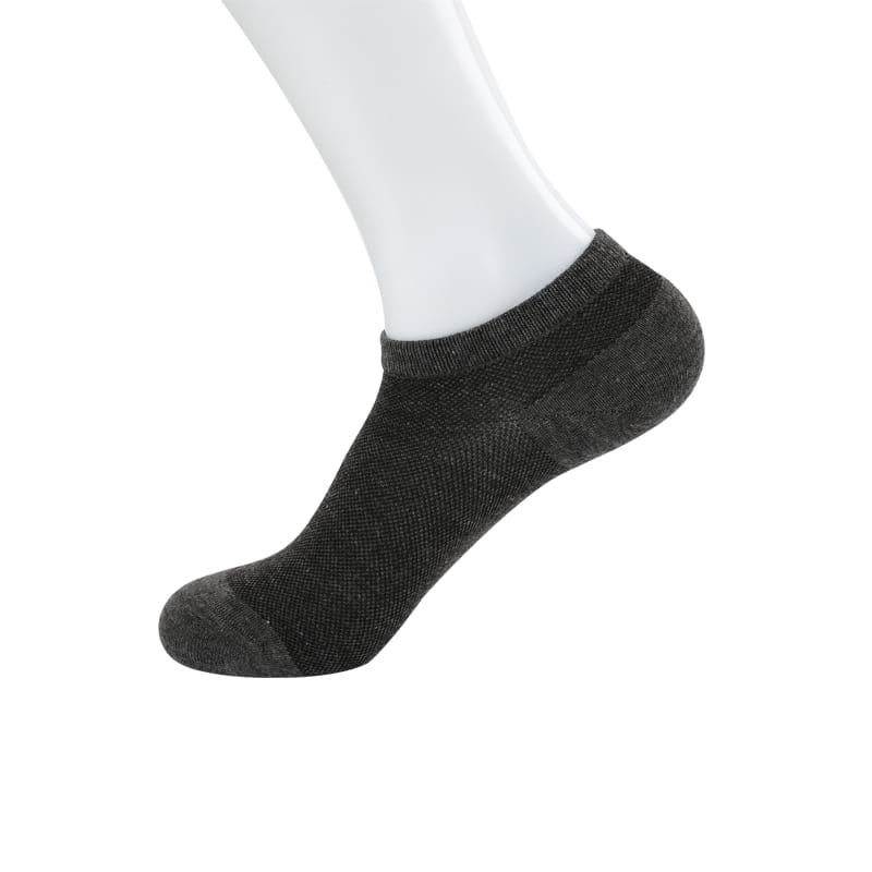 Ultra-thin soft silk full mesh hand-sewn men's boat ankle socks