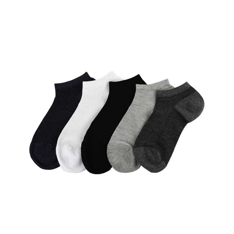 Ultra-thin soft silk full mesh hand-sewn men's boat ankle socks