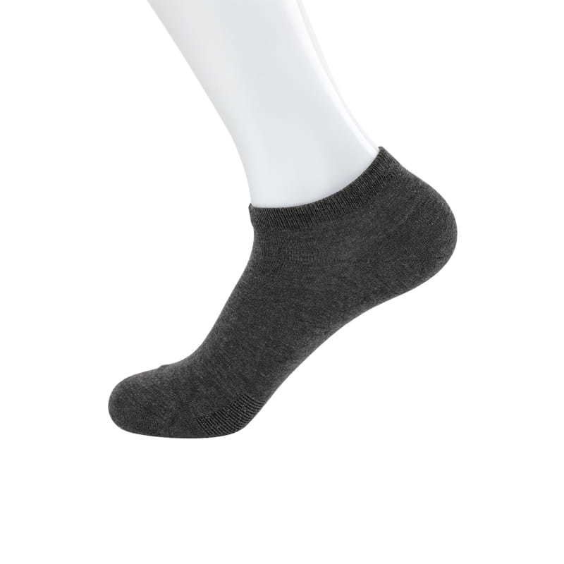 Ultra-thin silky solid color non-slip bottom hand-stitched men's boat ankle sock