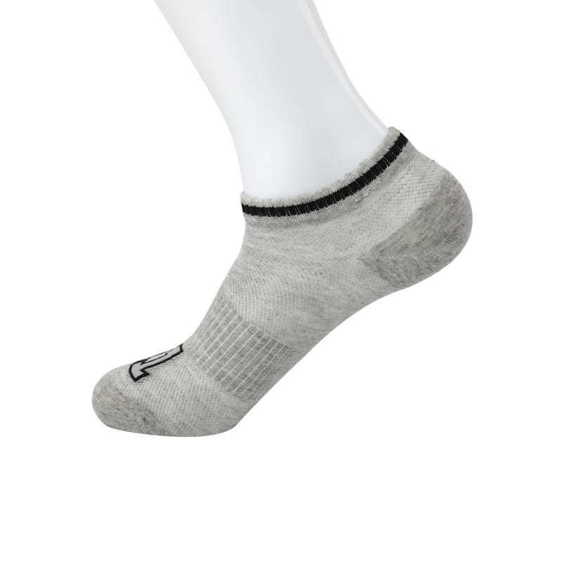 Ultra-thin soft combed cotton denim jacquard mesh hand-sewn sports men's boat socks