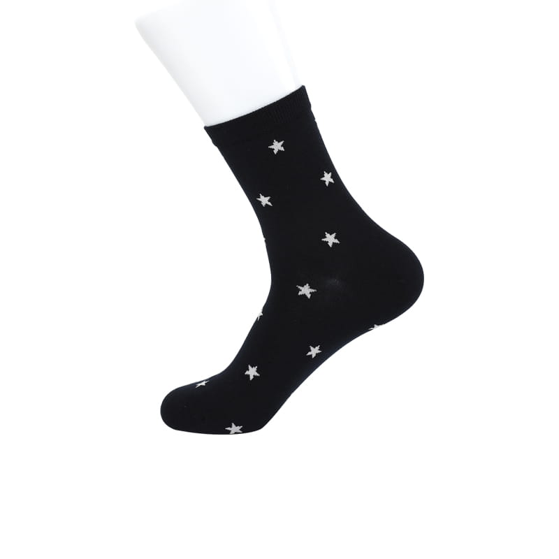 Autumn and winter thickened combed cotton five-pointed star hand-sewn men's socks