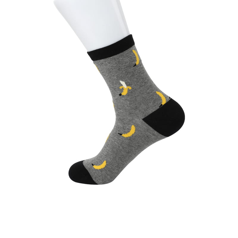 Combed cotton thickening autumn and winter notes pattern hand-sewn men's socks