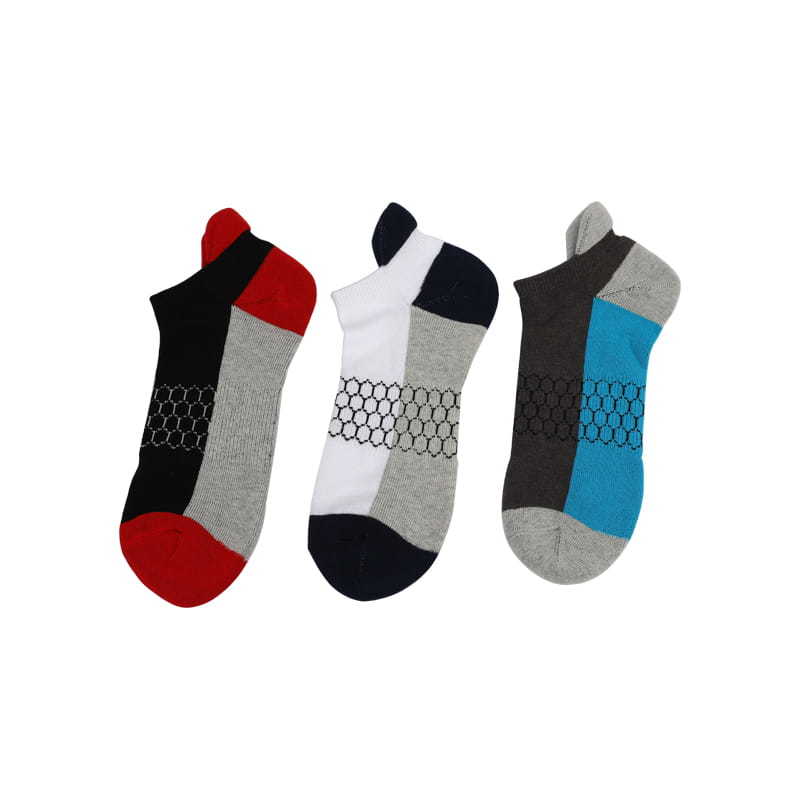 Cotton functional terry male boat socks back terry boat socks