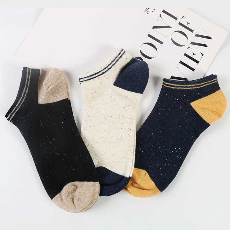Wholesale spring combed dress cotton ankle socks for men
