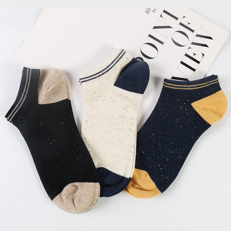 Wholesale spring combed dress cotton ankle socks for men