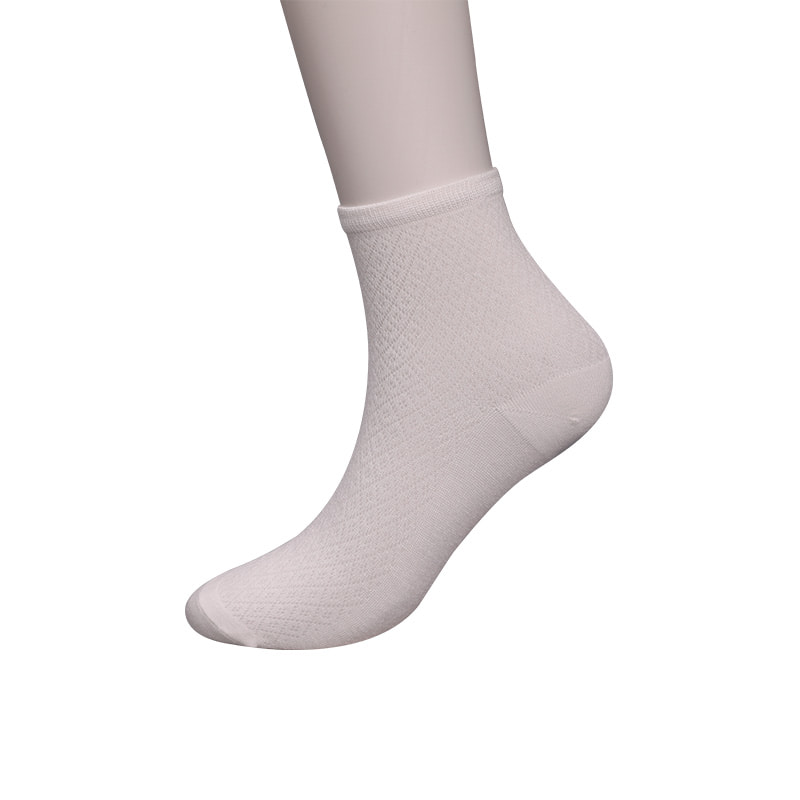 Soft bamboo fiber nylon bag, thin small diamond casual women's socks, hand-sewn women's socks WSD1689