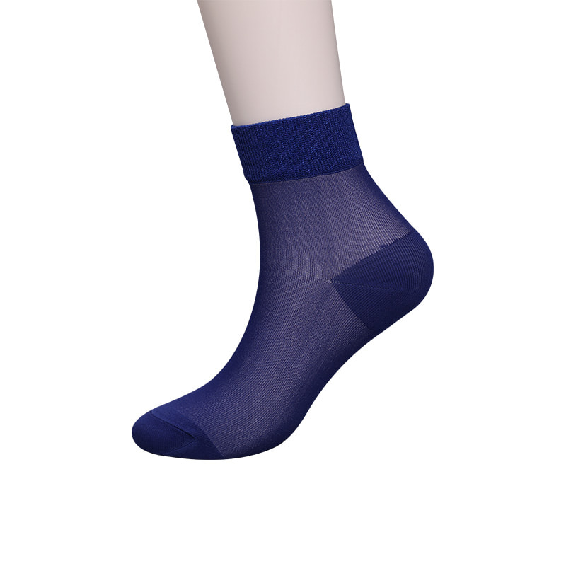 Fashion transparent nylon silk cotton bottom women's socks Superfine nylon transparent silk women's socks Crystal silk women's socks WSD1946