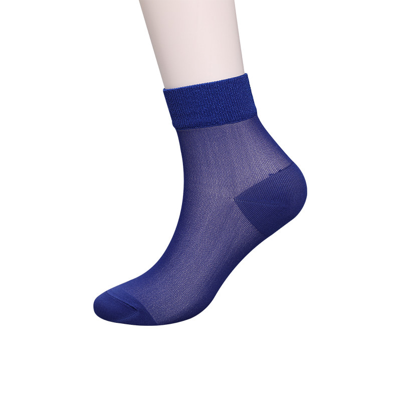 Fashion transparent nylon silk cotton bottom women's socks Superfine nylon transparent silk women's socks Crystal silk women's socks WSD1946
