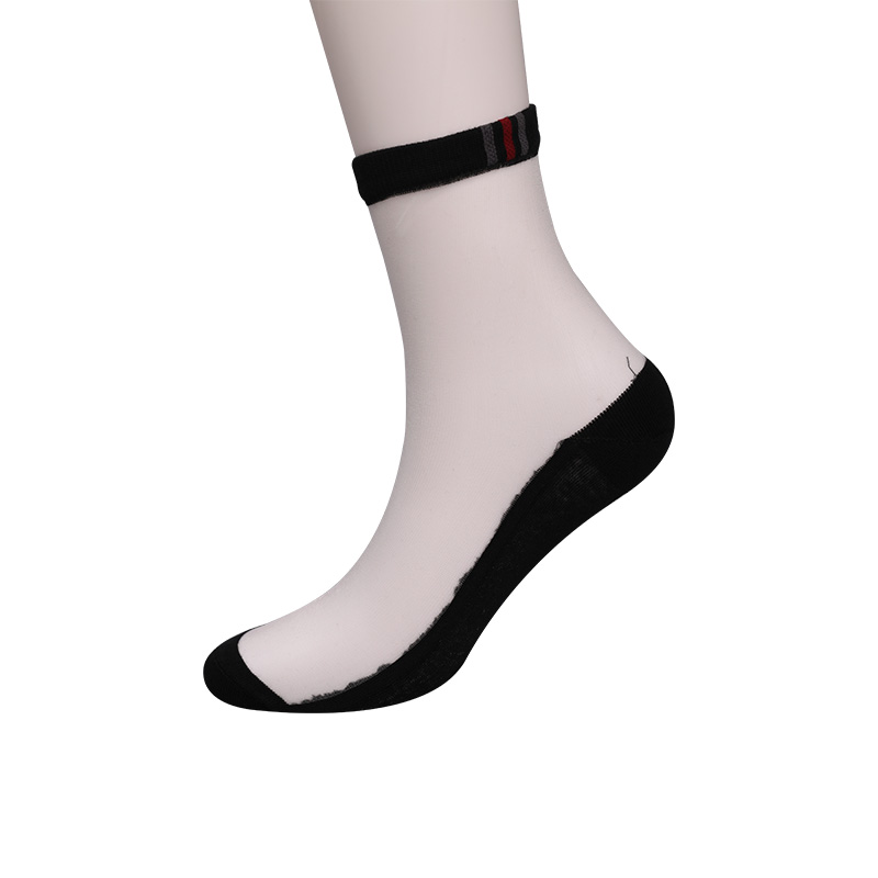 Fashion casual spring and summer cotton bottom men's stockings Luokou vertical striped flowers cool non-slip soles men's stockings WSD2711