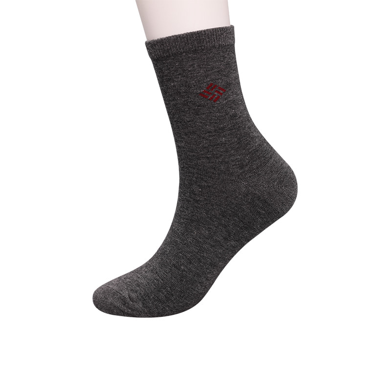 Combed cotton cotton wrapped ammonia socks 98% cotton yarn small jacquard hand-sewn autumn and winter men's socks  WSD2581