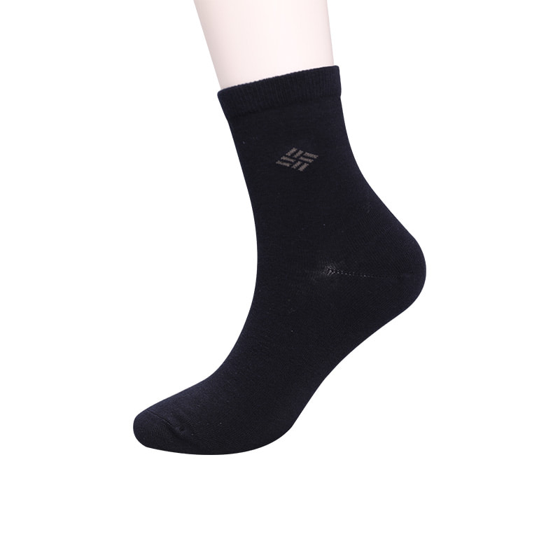 Combed cotton cotton wrapped ammonia socks 98% cotton yarn small jacquard hand-sewn autumn and winter men's socks  WSD2581