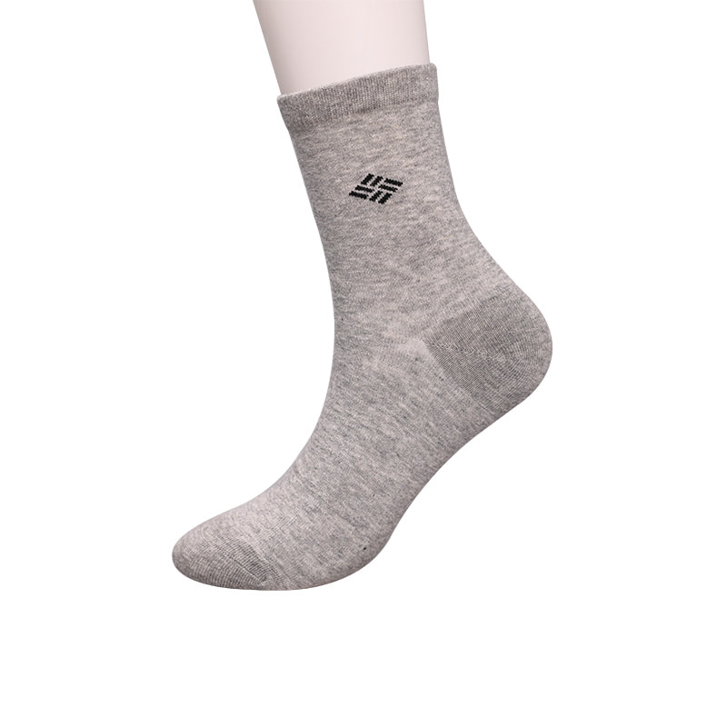 Combed cotton cotton wrapped ammonia socks 98% cotton yarn small jacquard hand-sewn autumn and winter men's socks  WSD2581