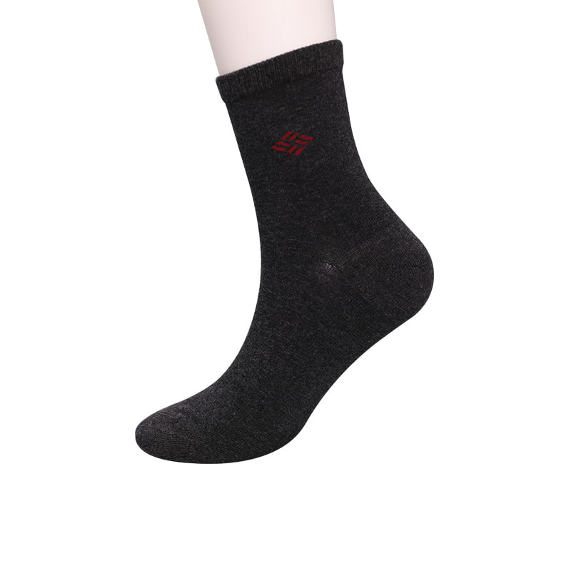 Combed cotton cotton wrapped ammonia socks 98% cotton yarn small jacquard hand-sewn autumn and winter men's socks  WSD2581