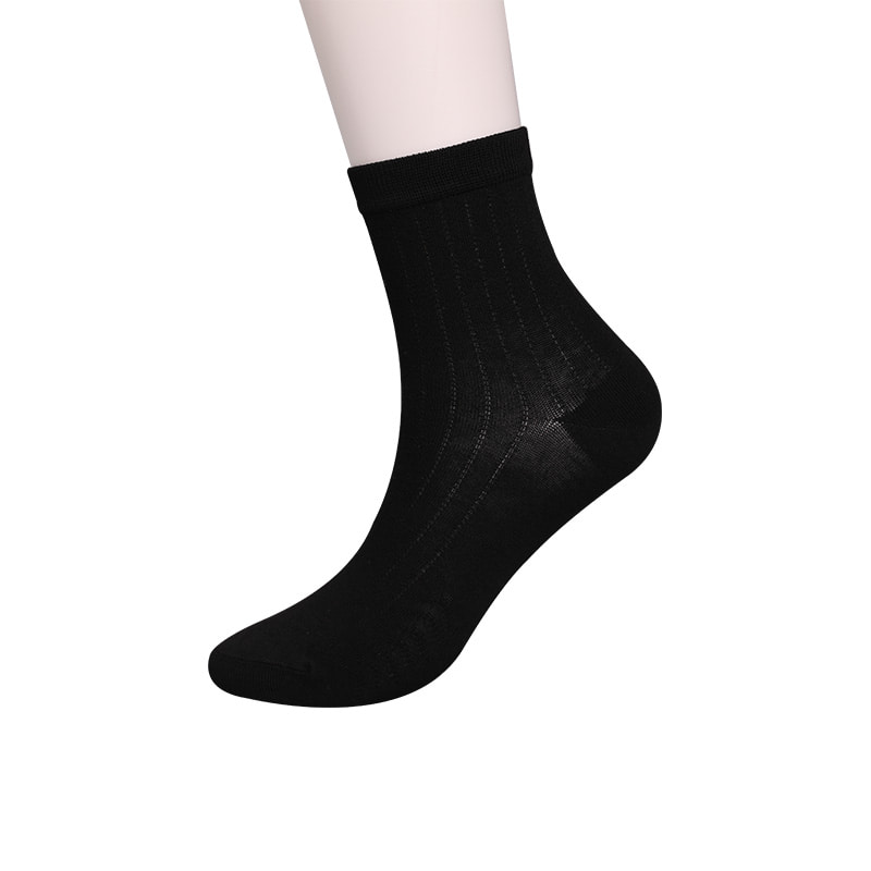 Modal Collection Circle Vertical Stripe Flower Soft Hand-sewn Casual Men's Socks WSD2802