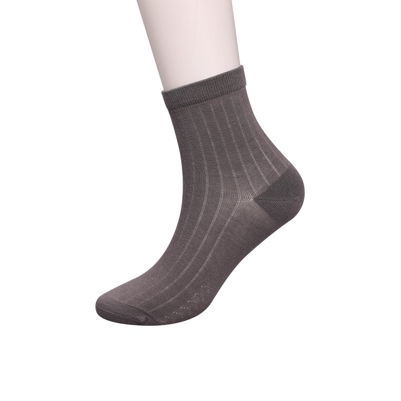 Modal Collection Circle Vertical Stripe Flower Soft Hand-sewn Casual Men's Socks WSD2802