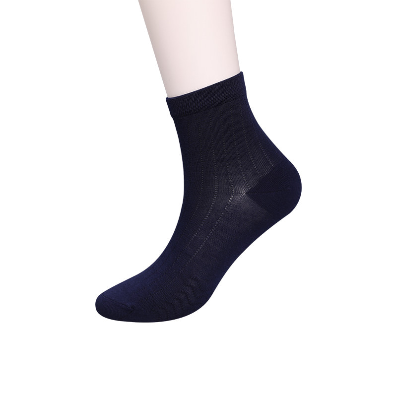 Modal Collection Circle Vertical Stripe Flower Soft Hand-sewn Casual Men's Socks WSD2802